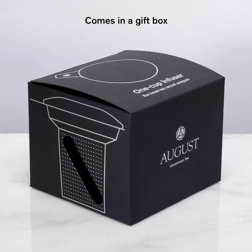 Stainless One Cup tea infuser retail packaging