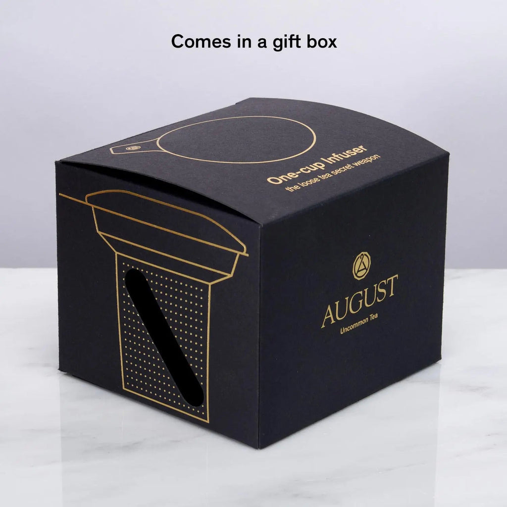 Gold One Cup tea infuser retail packaging