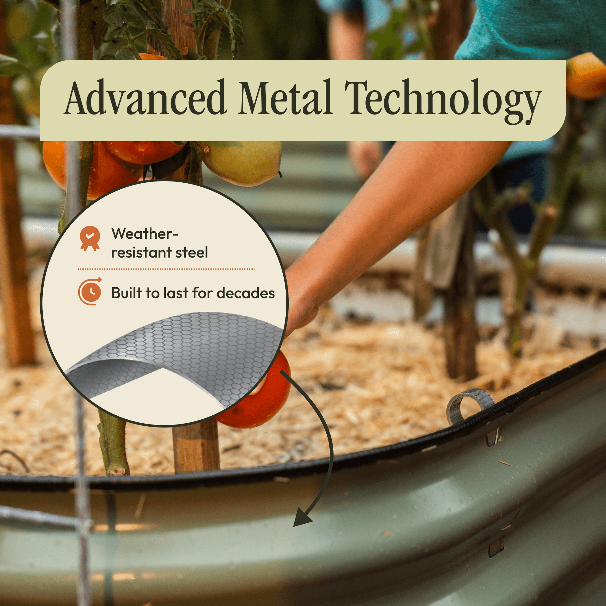Gro-Rite raised garden bed assembly feature