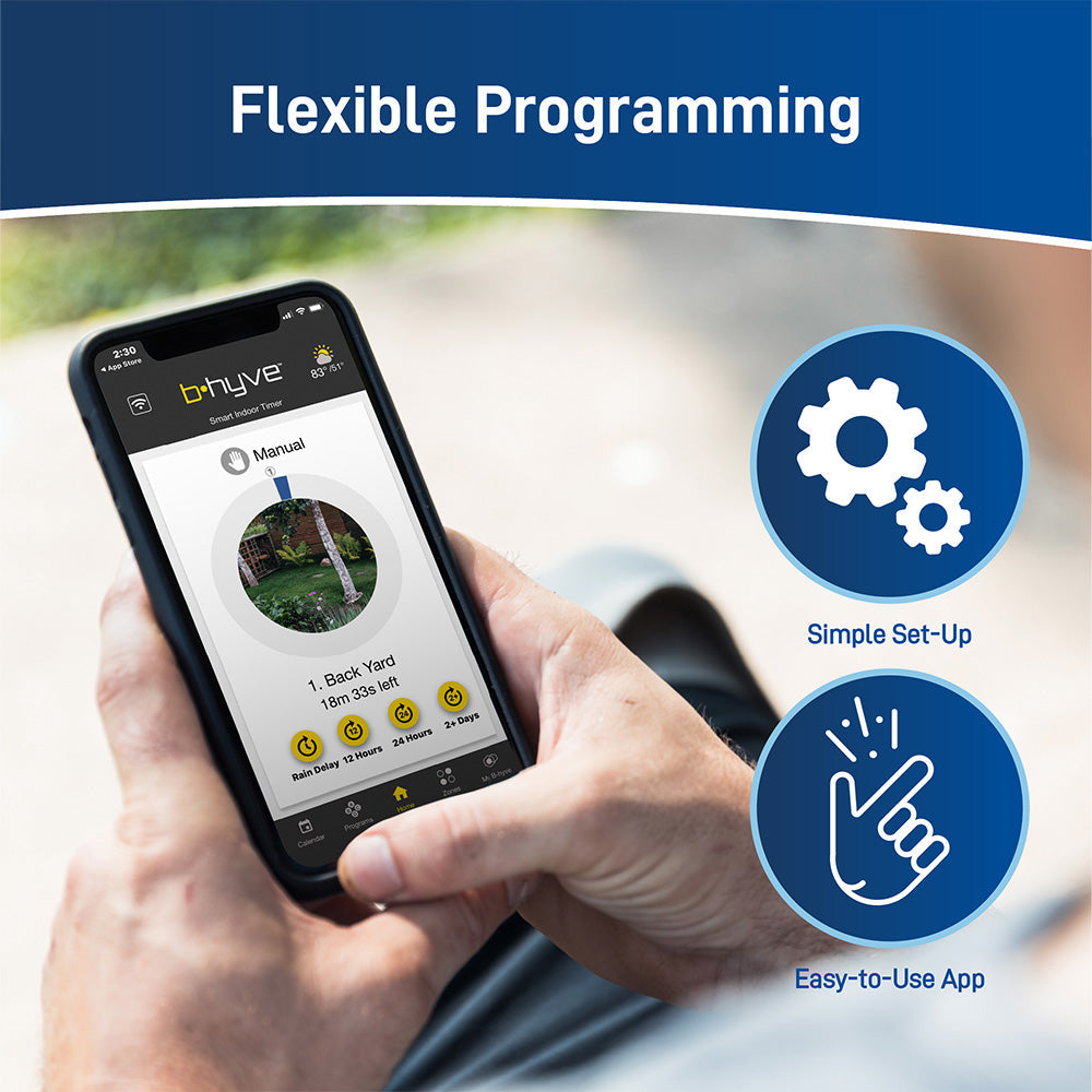 Orbit B-hyve XR irrigation controller feature view