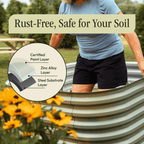 Gro-Rite raised garden bed detail view