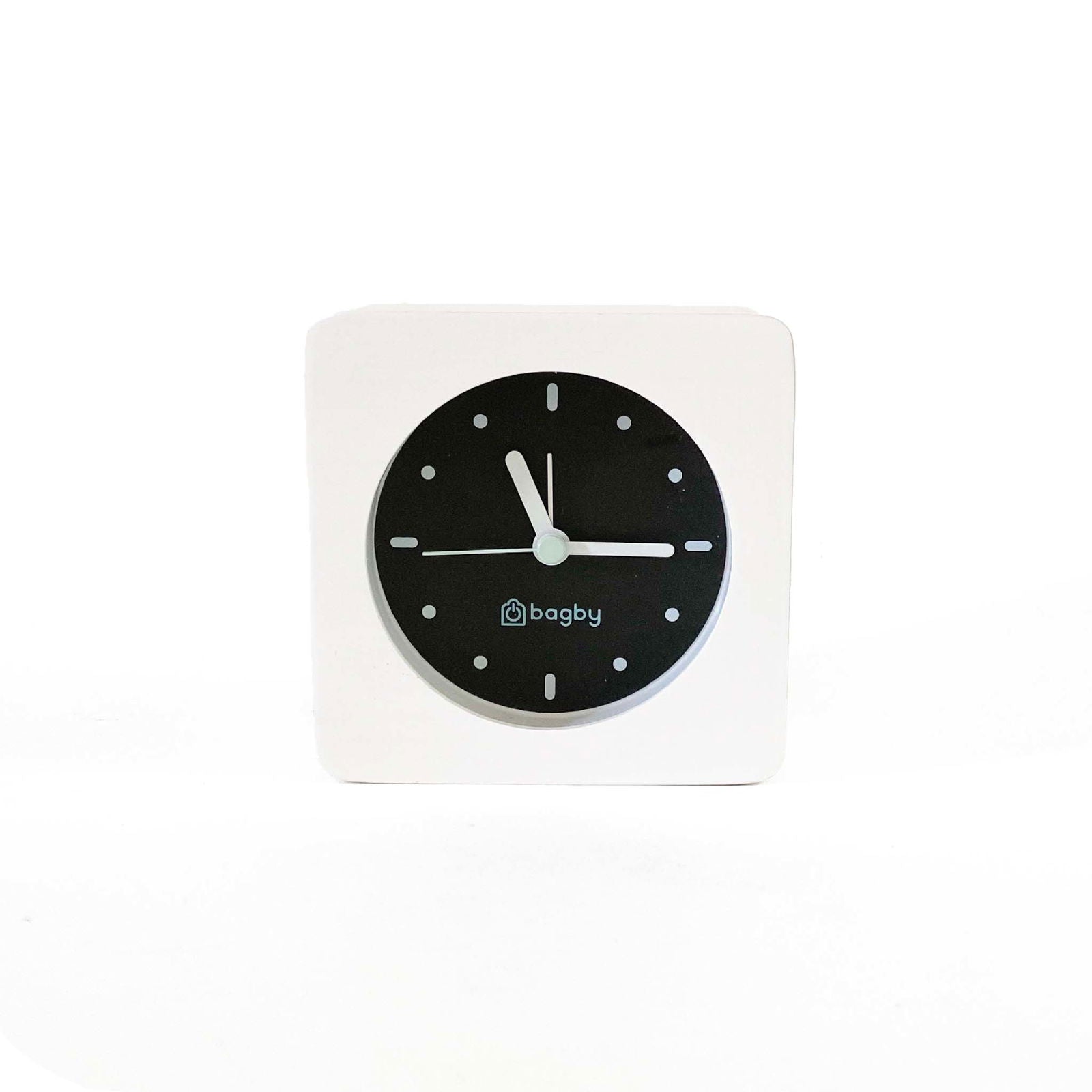 Bagby Minimalist Silent Alarm Clock wood frame detail