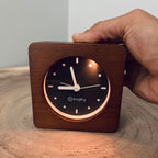 Bagby Minimalist Silent Alarm Clock night light detail