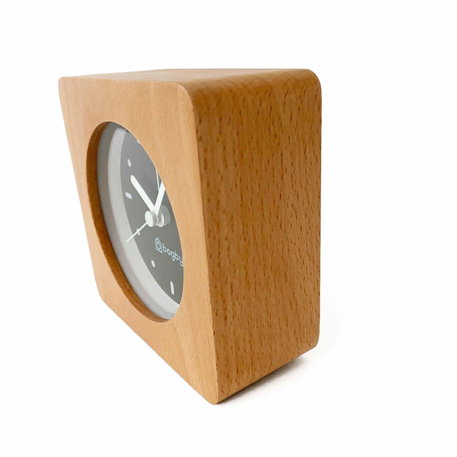 Bagby Minimalist Silent Alarm Clock styled bedroom view