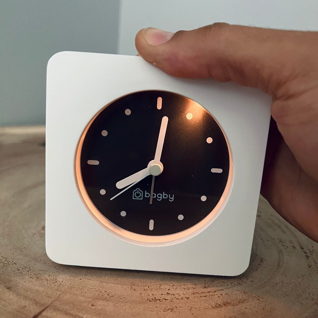 Bagby Minimalist Silent Alarm Clock face detail