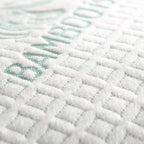 Adjustable bamboo pillow fabric and cover detail