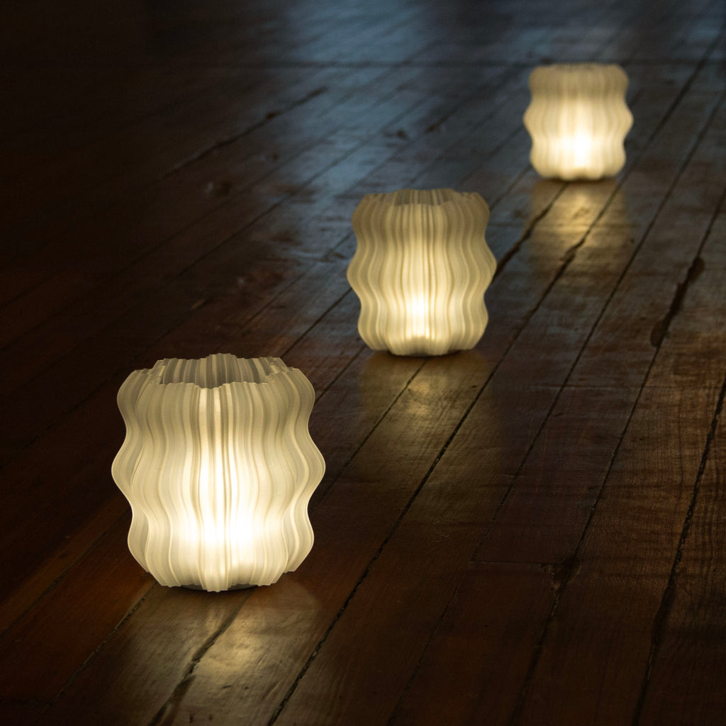 Cordless Mini Wavy Lamp ambient lighting view