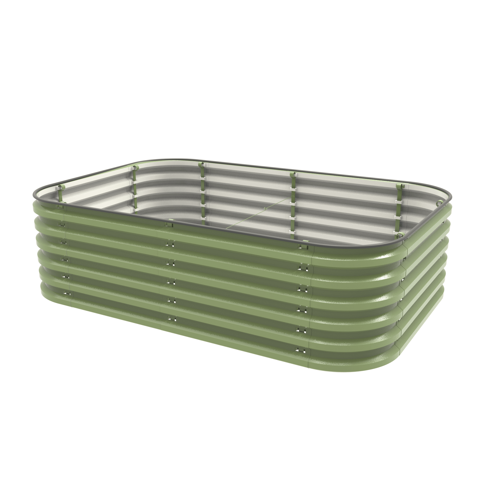 Gro-Rite olive green raised garden bed main configuration