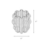 Cordless Mini Wavy Lamp dimensions diagram
