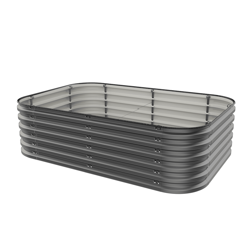 Gro-Rite modern gray raised garden bed main configuration