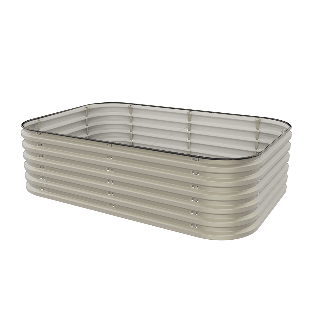 Gro-Rite pearl white raised garden bed main configuration