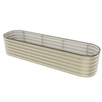 Gro-Rite pearl white long raised garden bed configuration