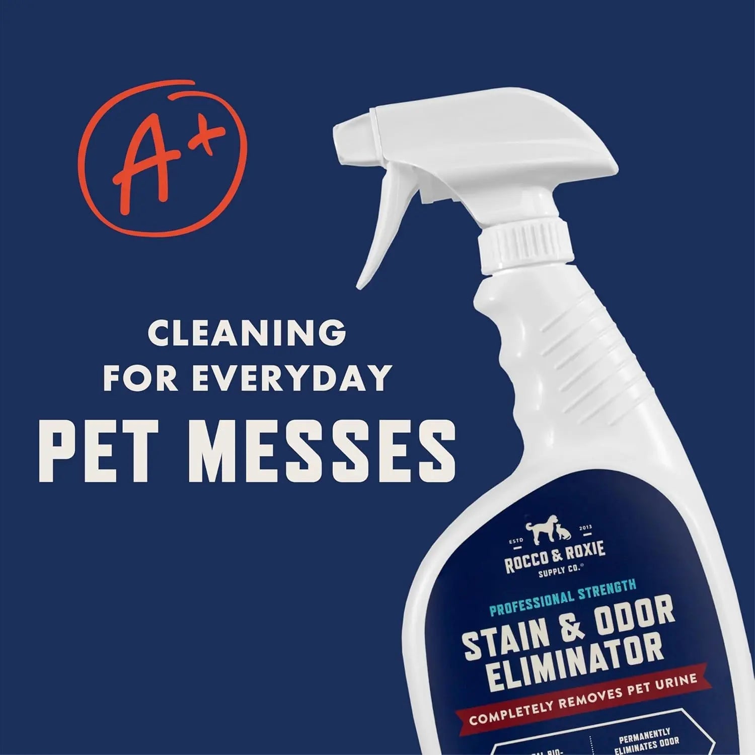Rocco & Roxie enzyme cleaner packaging detail
