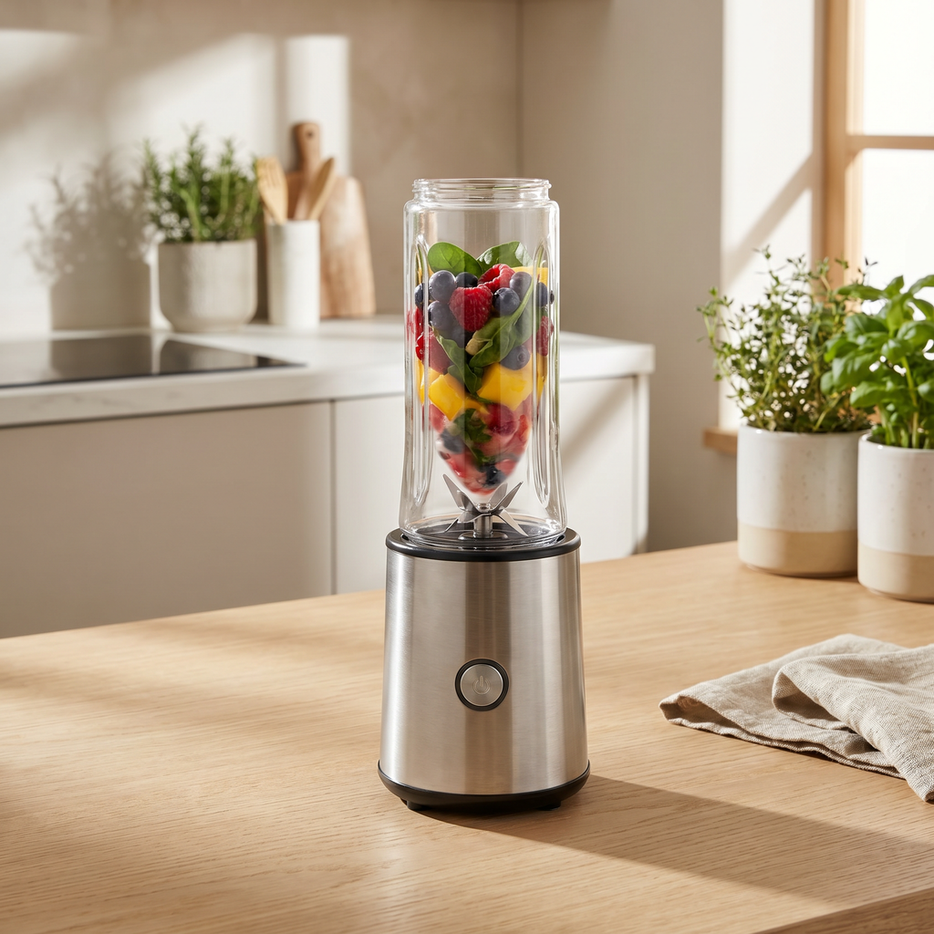 USB rechargeable portable blender, 380ml, with six blades