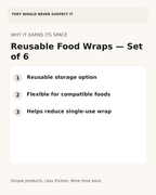Three everyday benefits of the reusable food wraps set of six