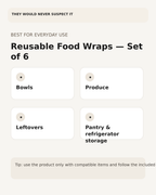 Everyday uses for the reusable food wraps set of six
