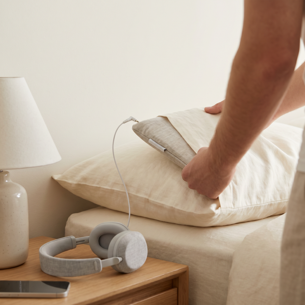 Ultra-thin pillow speakers with 3.5mm jack