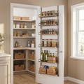 Over-the-Door Pantry Organizer and Storage Rack - 4-Tier Kitchen Door Organizer